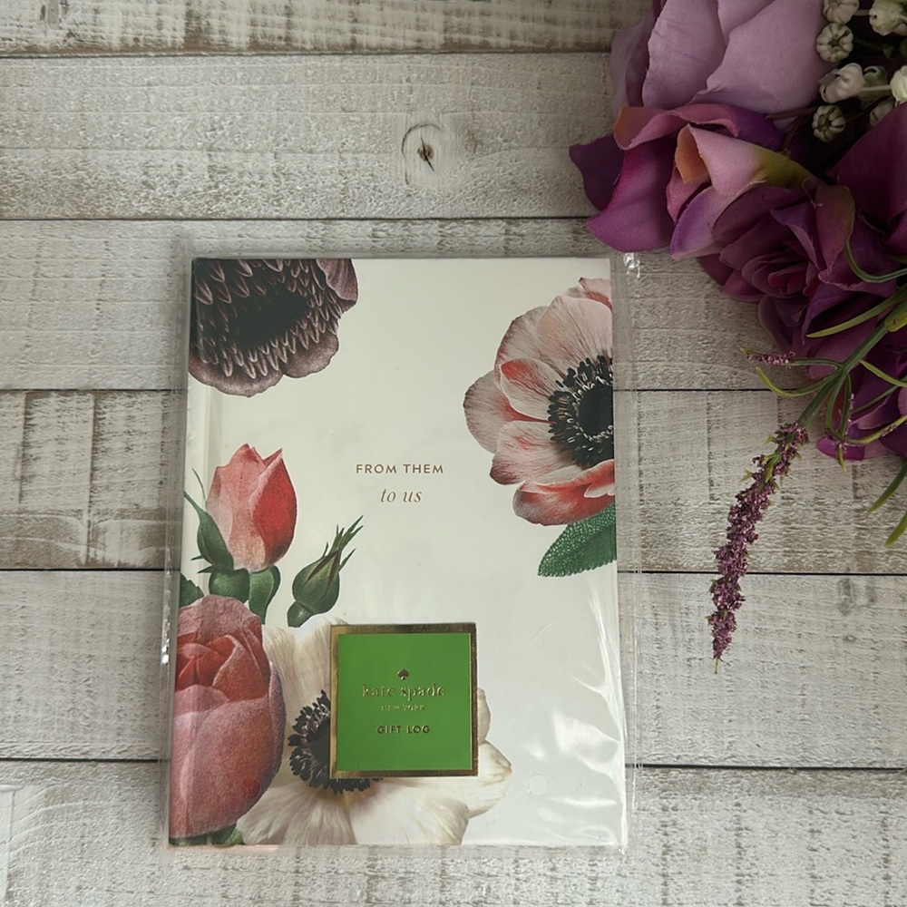 Nwt Kate spade blushing floral gift log book
